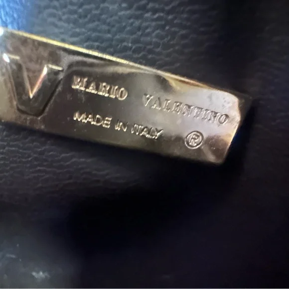 Mario Valentino Shoulder Bag in PVC & Leather Crossbody Mini Bag - Picture 9 of 9